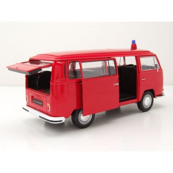 ετοιμα μοντελα αυτοκινητων - ετοιμα μοντελα - 1/24 VOLKSWAGEN BUS T2 ''FEUERWEHR'' 1972 RED ΑΥΤΟΚΙΝΗΤΑ