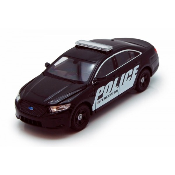 ετοιμα μοντελα αυτοκινητων - ετοιμα μοντελα - 1/24 FORD POLICE CAR INTERCEPTOR 2013 BLACK/WHITE ΑΥΤΟΚΙΝΗΤΑ