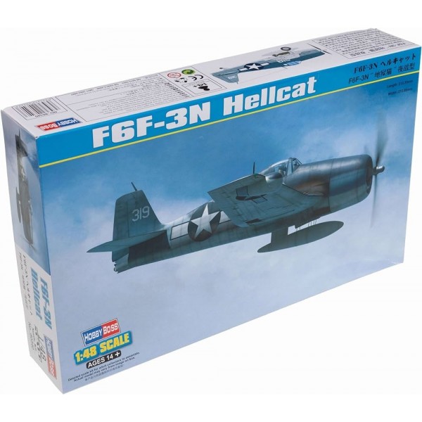 συναρμολογουμενα μοντελα αεροπλανων - συναρμολογουμενα μοντελα - 1/48 F6F-3N Hellcat ΑΕΡΟΠΛΑΝΑ